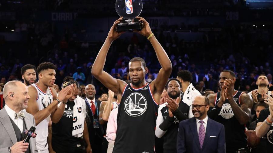 Kevin Durant se lleva el MVP del All Star de la NBA