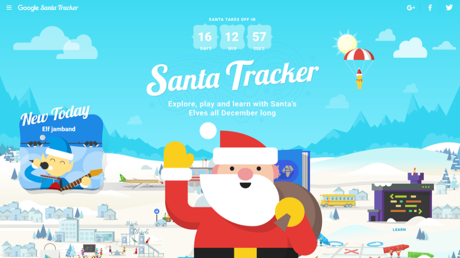 Sigue la ruta de Santa Claus con Google