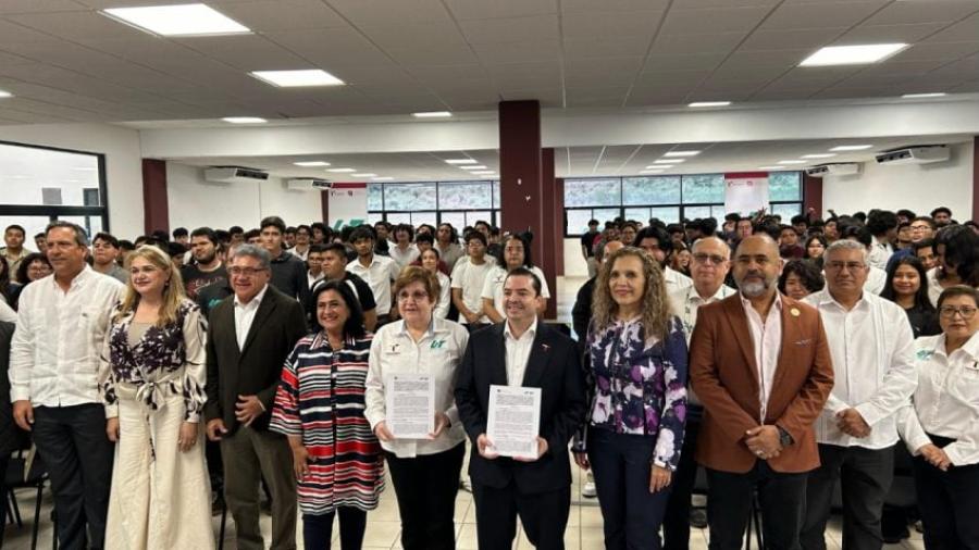 Celebra Secretaría de Desarrollo Energético y la UT Altamira firma de convenio para impulsar la educación