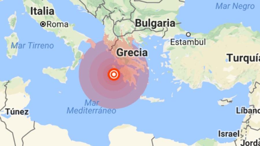 Se registra sismo de magnitud 6.8 en Grecia