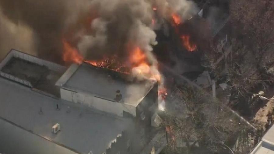 Explosión en barrio de Filadelfia destruye varias casas