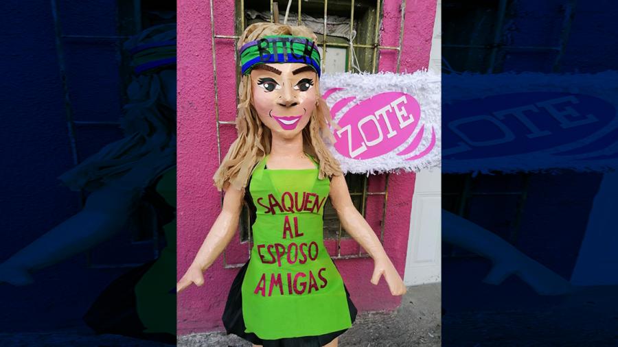 ¡Aguas con el esposo! Llega la piñata de Karla Panini