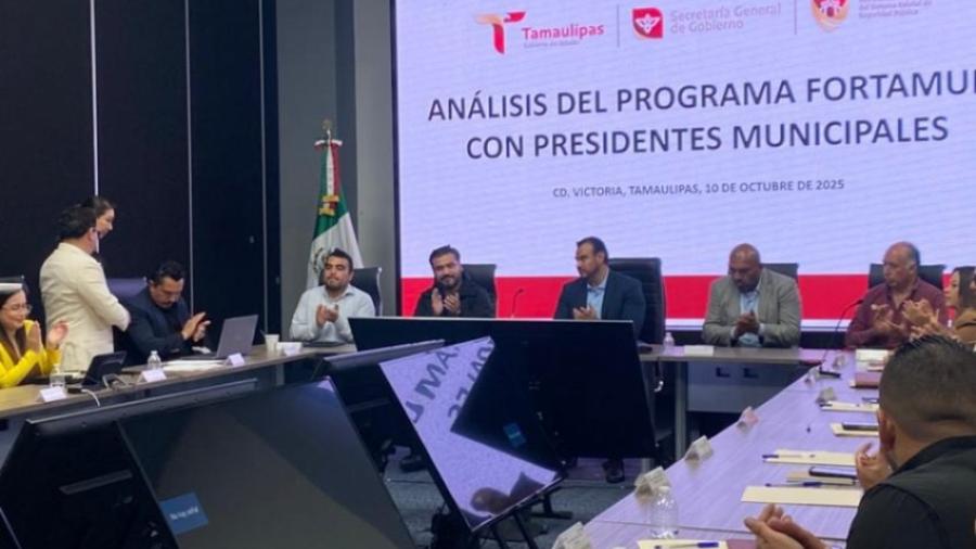 Avanza Tamaulipas en la coordinación regional para fortalecer seguridad pública con recursos del FORTAMUN en la zona centro y norte