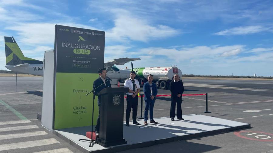 Inicia Aerus ruta Reynosa-Victoria