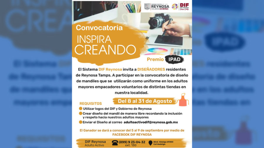 Invita DIF Reynosa a participar en "Inspira Creando" 