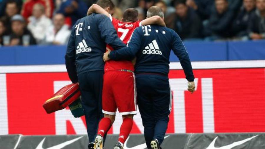 Ribery sufre rotura del ligamento de la rodilla izquierda
