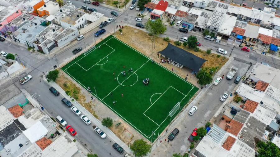 Reynosa Imparable con la construcción de espacios deportivos