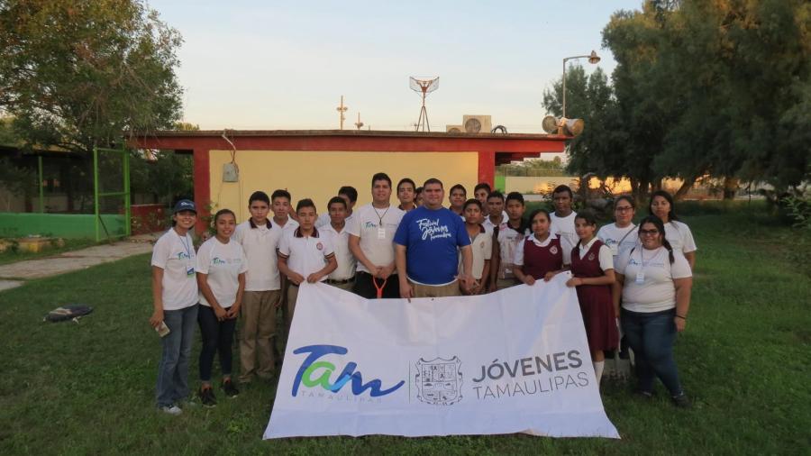 Jóvenes Tamaulipas se unen a actividades de reforestación