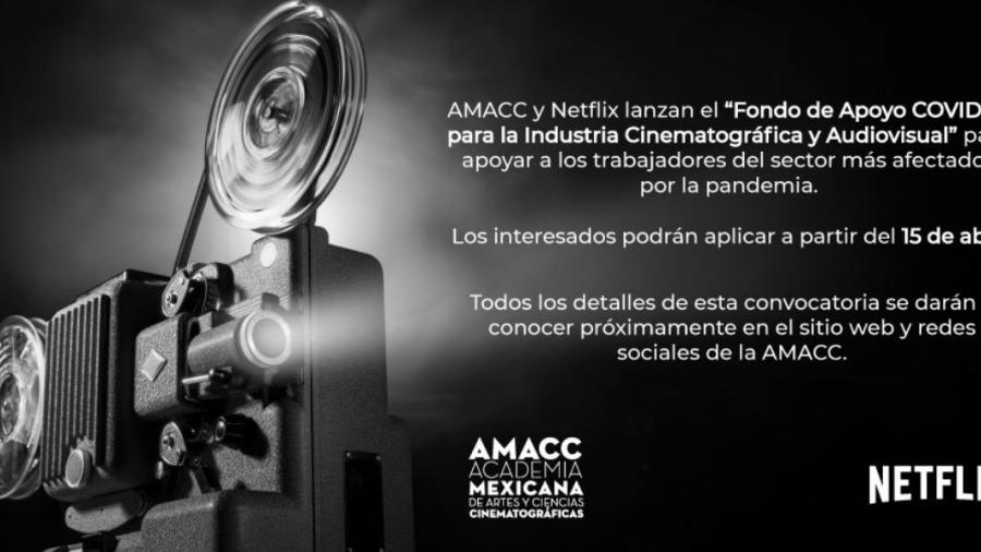Netflix y AMACC crean fondo de apoyo a la industria audiovisual por covid-19