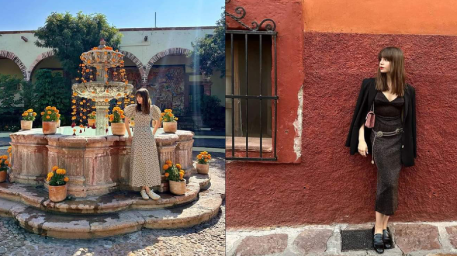 ¡Emily en México! Disfruta Lily Collins paseo por calles de San Miguel de Allende 