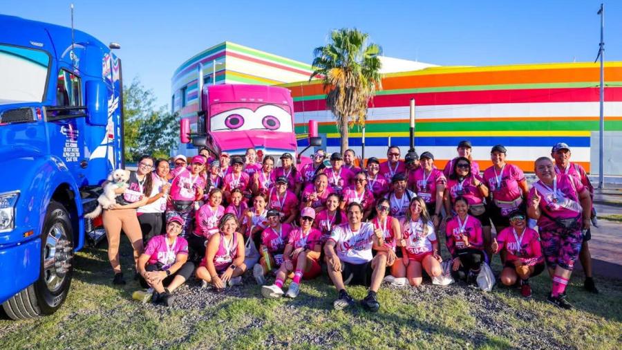 Compiten “Por Ellas, Por Ti, Por Todas” en Reynosa contra el cáncer de mama