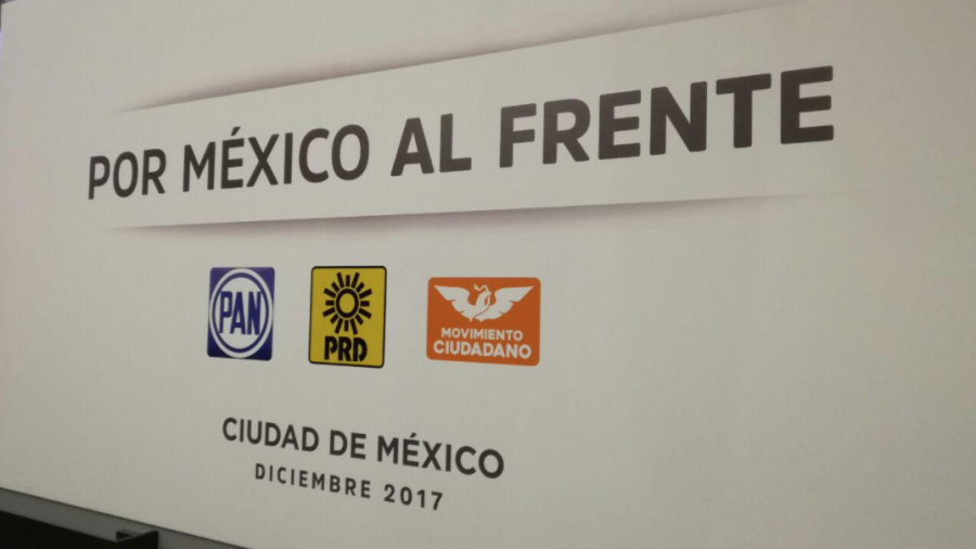 Presentan PAN, PRD y MC coalici&oacute;n "Por M&eacute;xico al Frente" ante INE