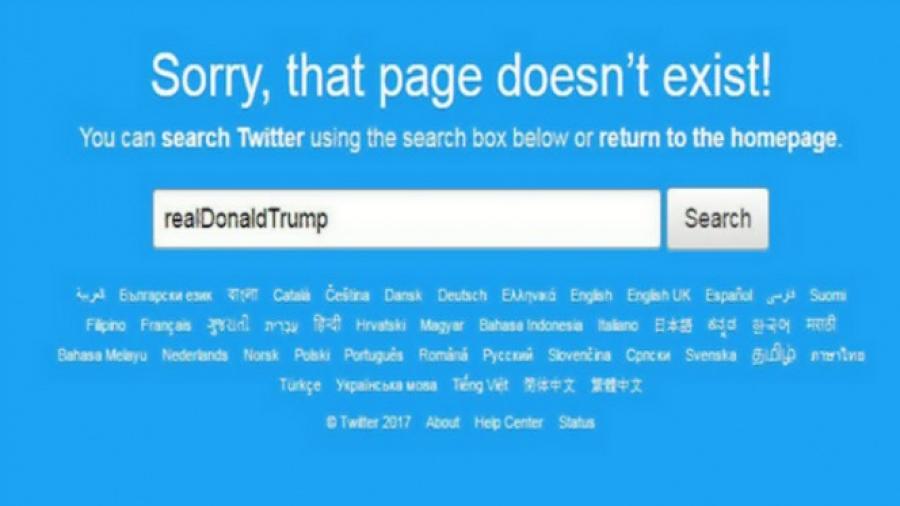 Eliminan cuenta de Twitter de Donald Trump por error