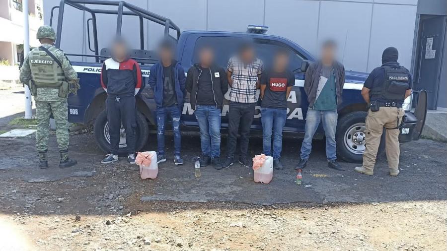 Detienen a 6 personas relacionados en incendio de negocios y bloqueos en Michoacan 