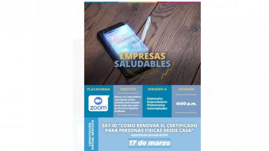 Ofrece Municipio Taller para renovar Firma Electrónica ante SAT 