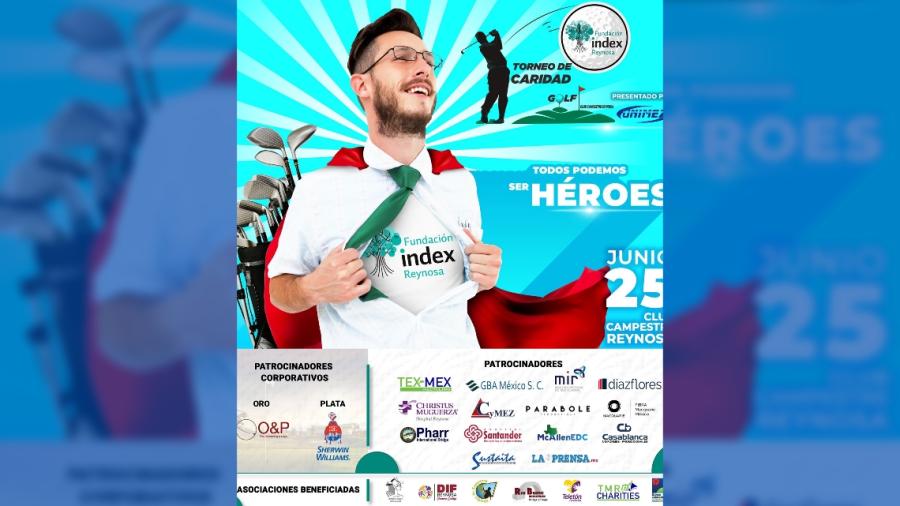 Celebrará Fundación INDEX Reynosa Torneo de Golf de Caridad 
