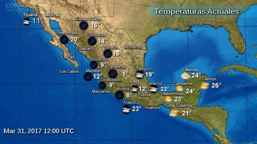 Se prevén lluvias y fuertes vientos en gran parte del país