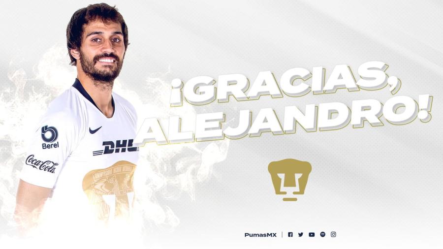 Alejandro Arribas deja de ser jugador de Pumas