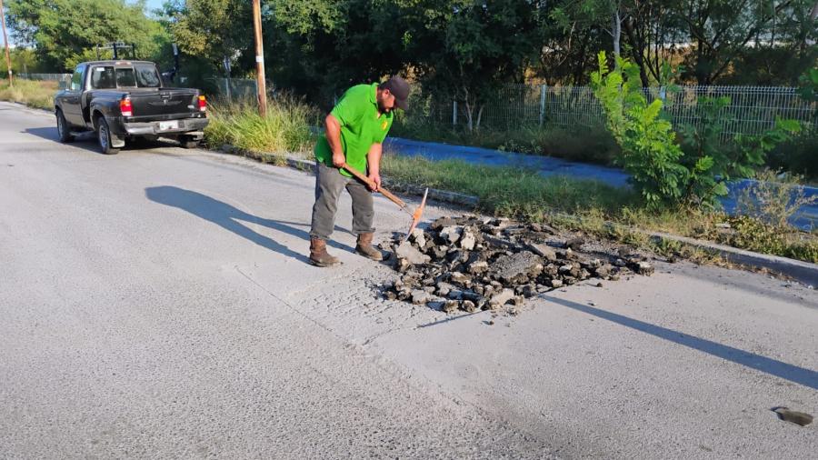 Rehabilita Gobierno de Reynosa calles en Lomas Real de Jarachina Sur