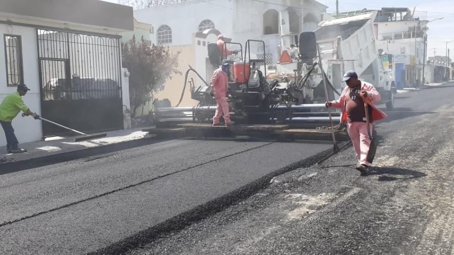 En marcha rehabilitación de calle del Fraccionamiento Puerta del Sol 