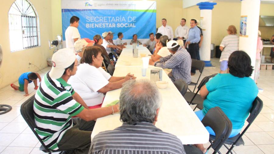 Lleva Gobierno de Tamaulipas alimento caliente a familias que más lo necesitan