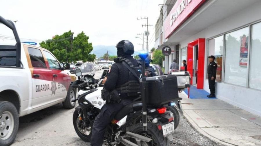 Refuerza Guardia Estatal vigilancia en bancos y cajeros ante pago de prestaciones