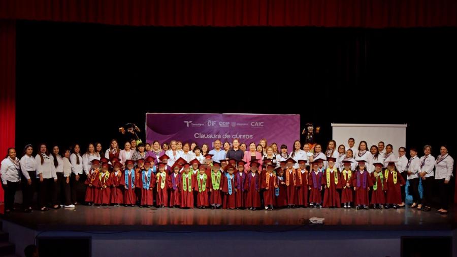 Culminan 39 alumnos nivel preescolar en los Centros Asistenciales de Desarrollo Infantil del Sistema DIF Matamoros