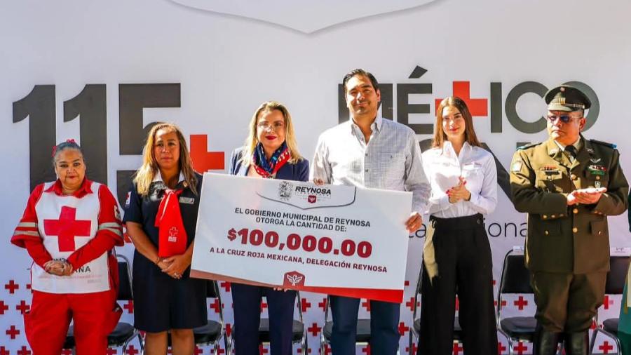Dio Carlos Peña Ortiz inicio a Colecta Nacional de la Cruz Roja en Reynosa 