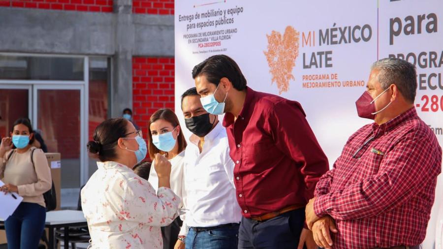 Trabaja Presidente Municipal Carlos Peña Ortiz de la mano de Gobierno Federal, en apoyo a educación