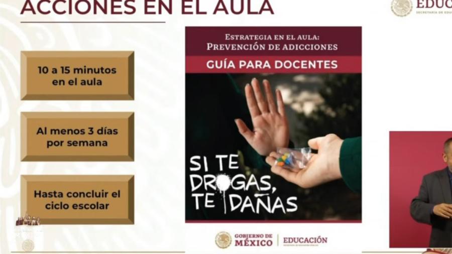  Con regreso a clases, arranca campaña contra las adicciones en escuelas del país