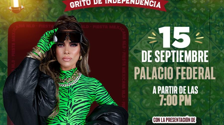 Invita Gobierno Municipal a ceremonia del grito de independencia y concierto de Gloria Trevi