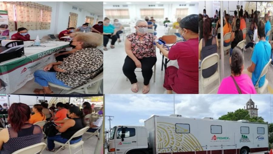 Ofrece servicios la Unidad Médica Móvil de PEMEX en cinco municipios del norte de Nuevo León