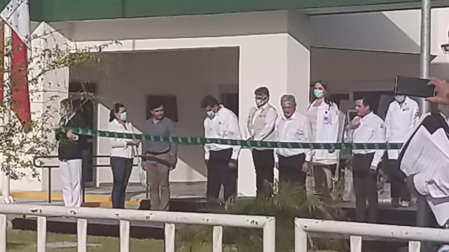 Inaugura AMLO Unidad de Medicina Familiar N°7 del IMSS