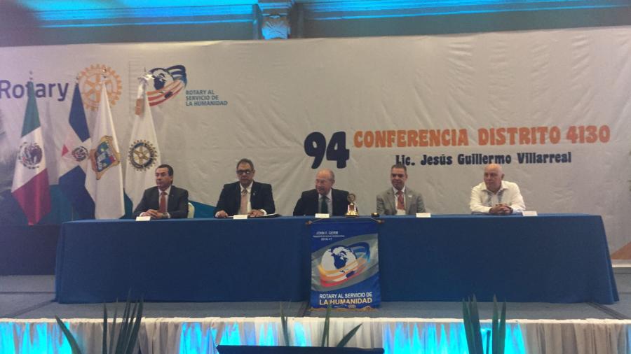 Chuchín de la Garza asiste a la reunión plenaria de rotarios 