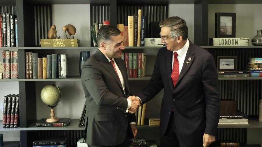 Tratan Américo Villarreal y Omar García Harfuch temas de seguridad en Tamaulipas