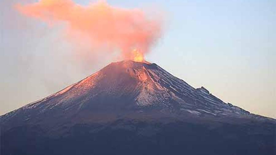 Popocatépetl registra 97 exhalaciones 