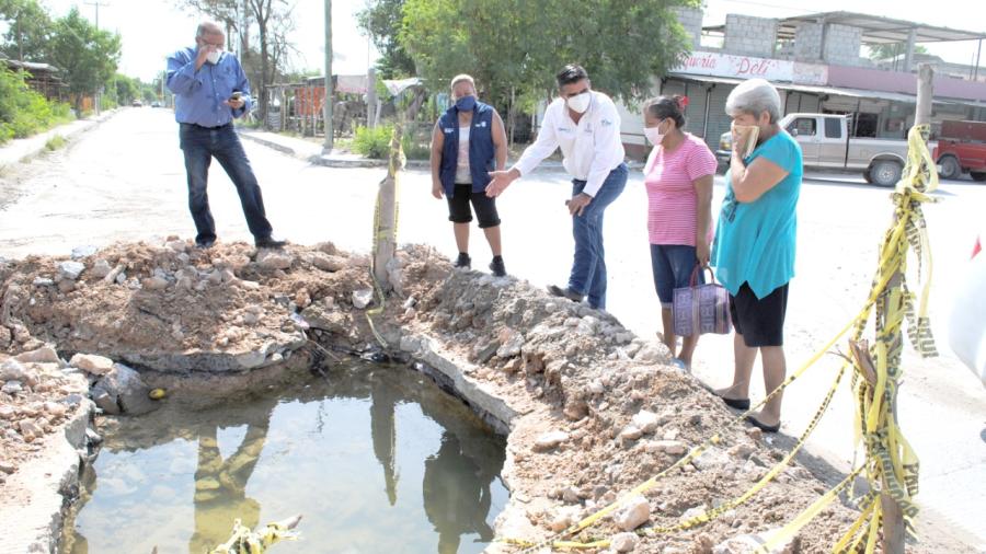 Concluye COMAPA reparación de fuga en colonia Satélite