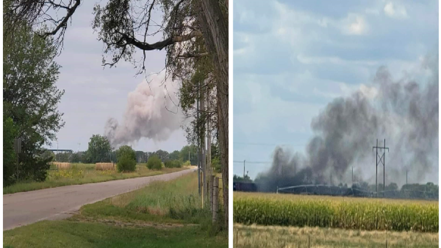 Explota tren con sustancias químicas peligrosas en Nebraska