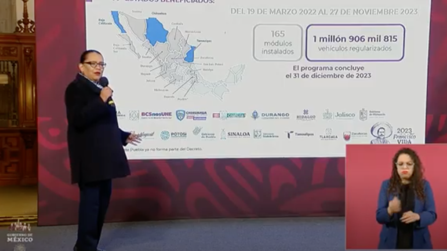 Van un millón 906 mil autos ‘chocolate’ regularizados: SSPC