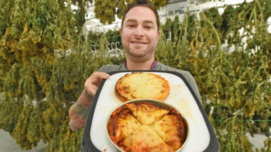 Empresa crea una pizza a base de marihuana 