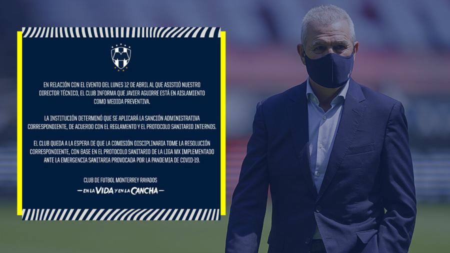 Rayados pone en aislamiento a Javier Aguirre tras asistir a una boda