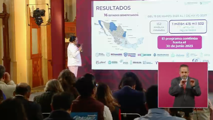 Van 1 millón 415 mil 532 autos ‘chocolate’ regularizados: SSPC 