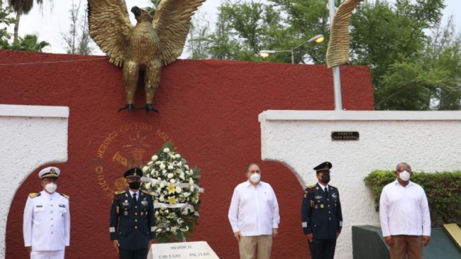 Conmemoran autoridades municipales y militares 173 aniversario de la Gesta Heroica de Chapultepec