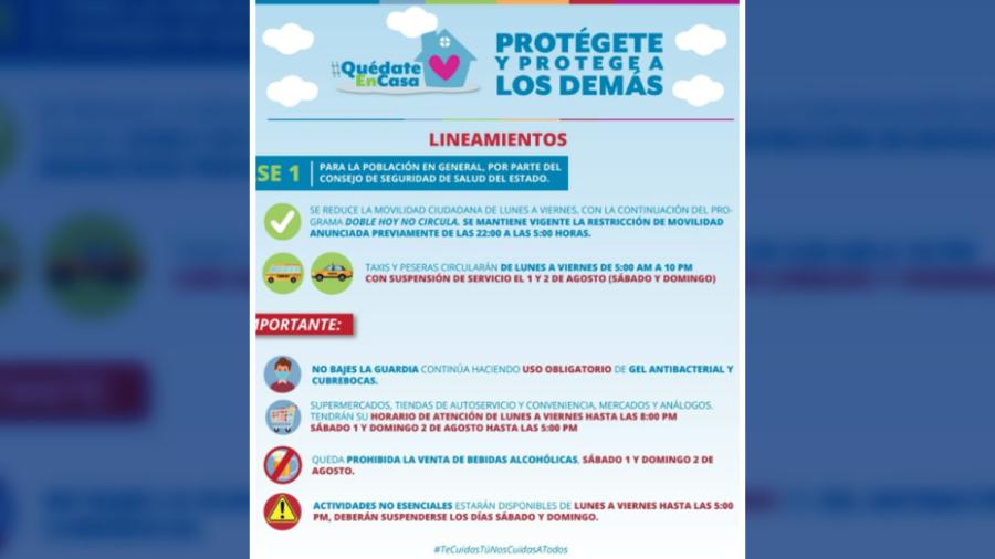 Nuevas disposiciones para transporte público y comercio en Reynosa