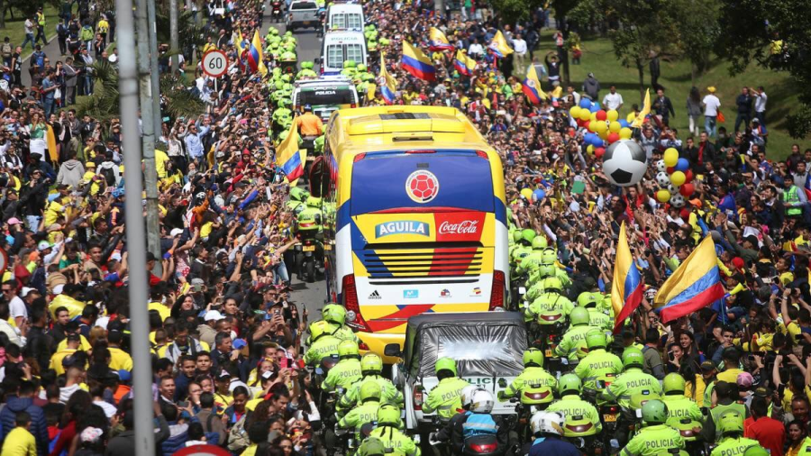 Colombia recibe con cariño a su Selección