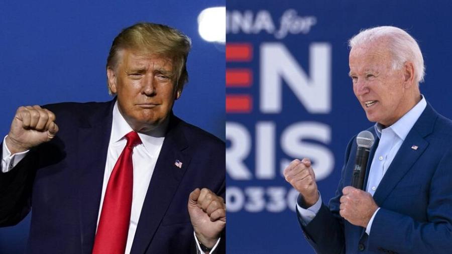 Trump y Biden tendrán hoy la recta final de mítines rumbo a las elecciones de mañana