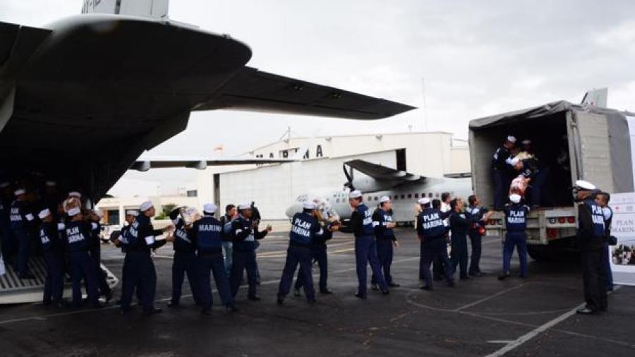 Entrega Semar apoyo a damnificados de Oaxaca y Chiapas