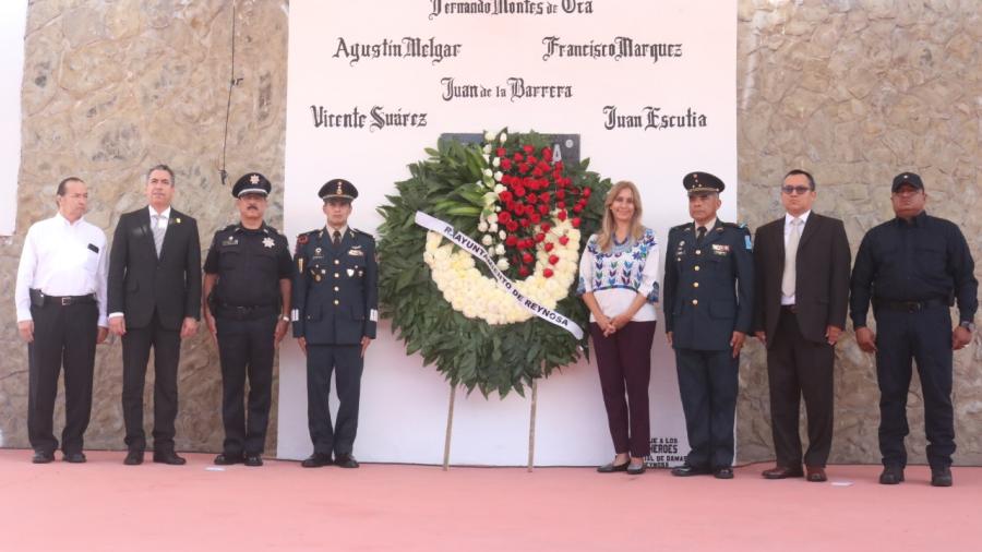 Ayuntamiento de Reynosa rinde homenaje a los Niños Héroes