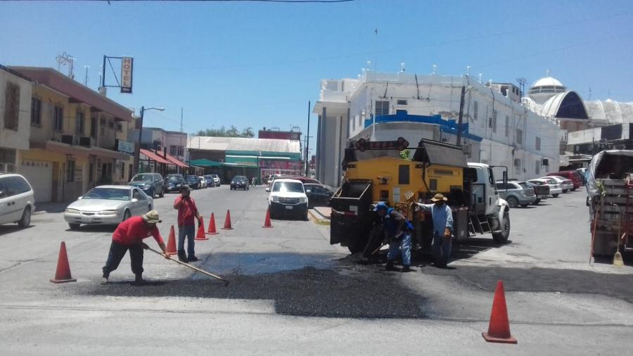 Incrementan en Reynosa labores de bacheo, limpieza y mantenimiento
