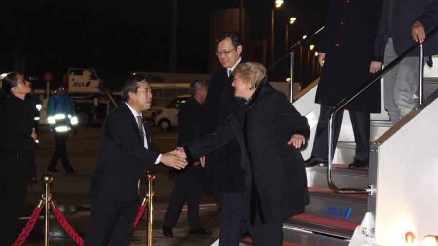 Presidenta Bachelet inicia su última visita a Japón